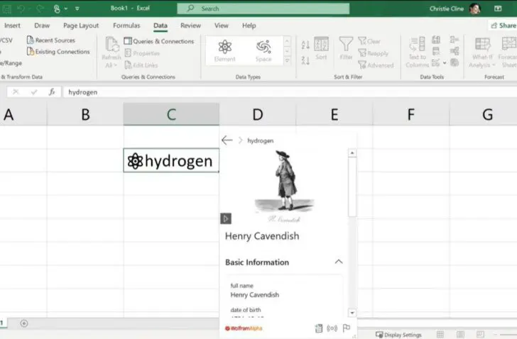 Excel datatypes