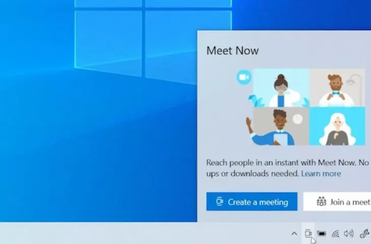 Microsoft brengt ‘Meet Now’-knop naar Windows-taakbalk