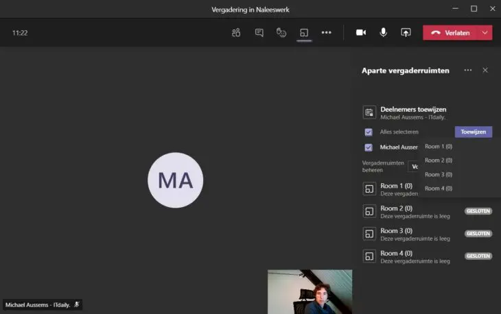 Microsoft Teams Breakout Rooms