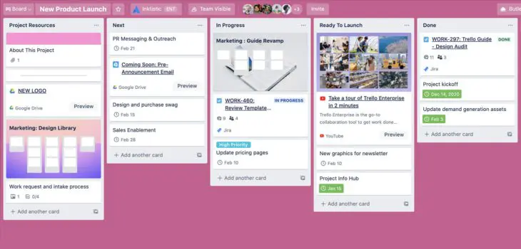 Trello kaarten Trello kaarten