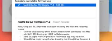 macos big sur software update