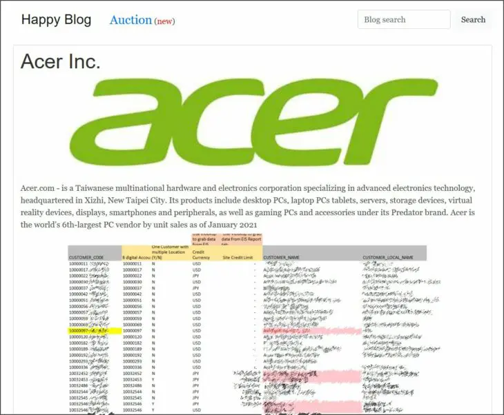 acer ransomware acer ransomware