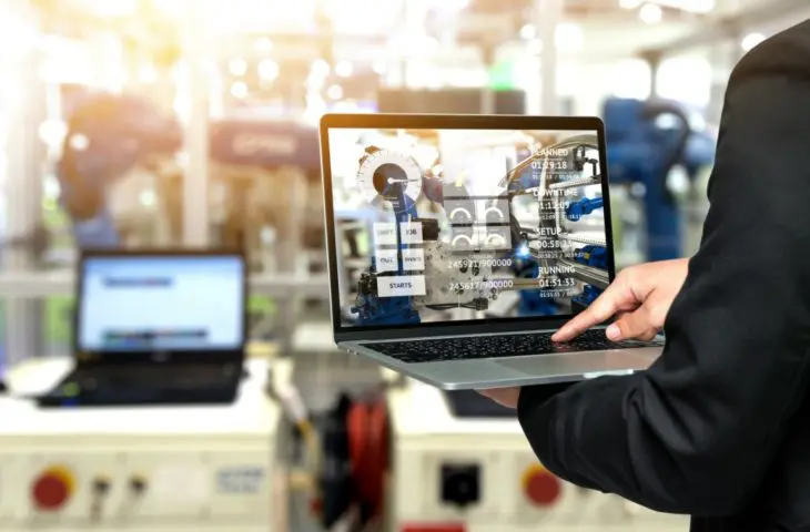 industrie 4.0 laptop robot