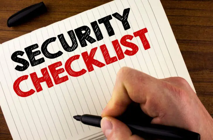 security checklist