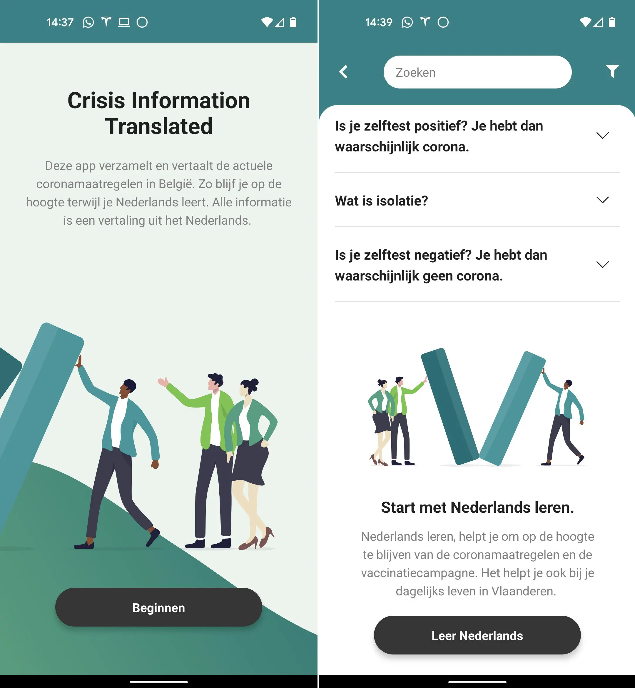 Crisis Information Translated app Crisis Information Translated app