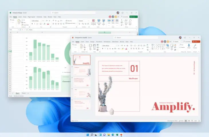 Office 2021 Excel en PowerPoint