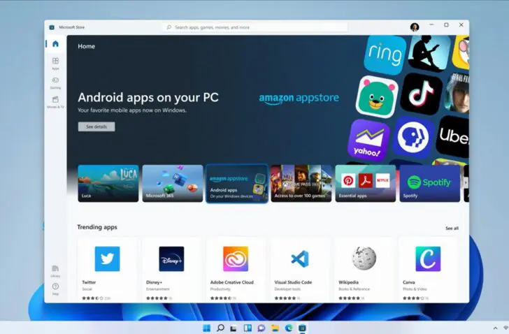 Windows 11 Amazon Appstore