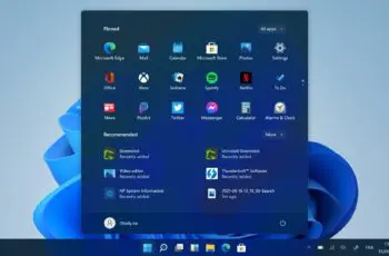 Windows 11 startmenu donker