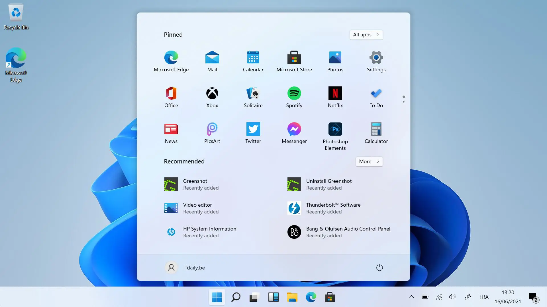 Windows-11-startmenu-licht