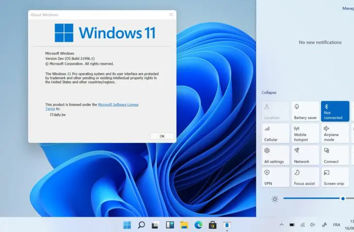 Windows 11 versie