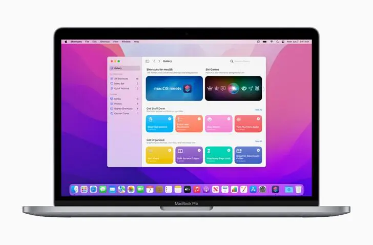 Apple MacOS Monterey Shortcuts
