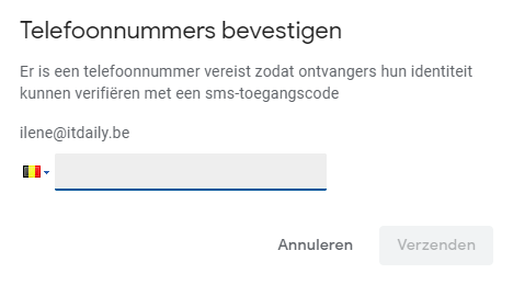 Gmail vertrouwelijk