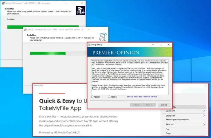 Opgepast voor valse Windows 11-versies met malware aan boord