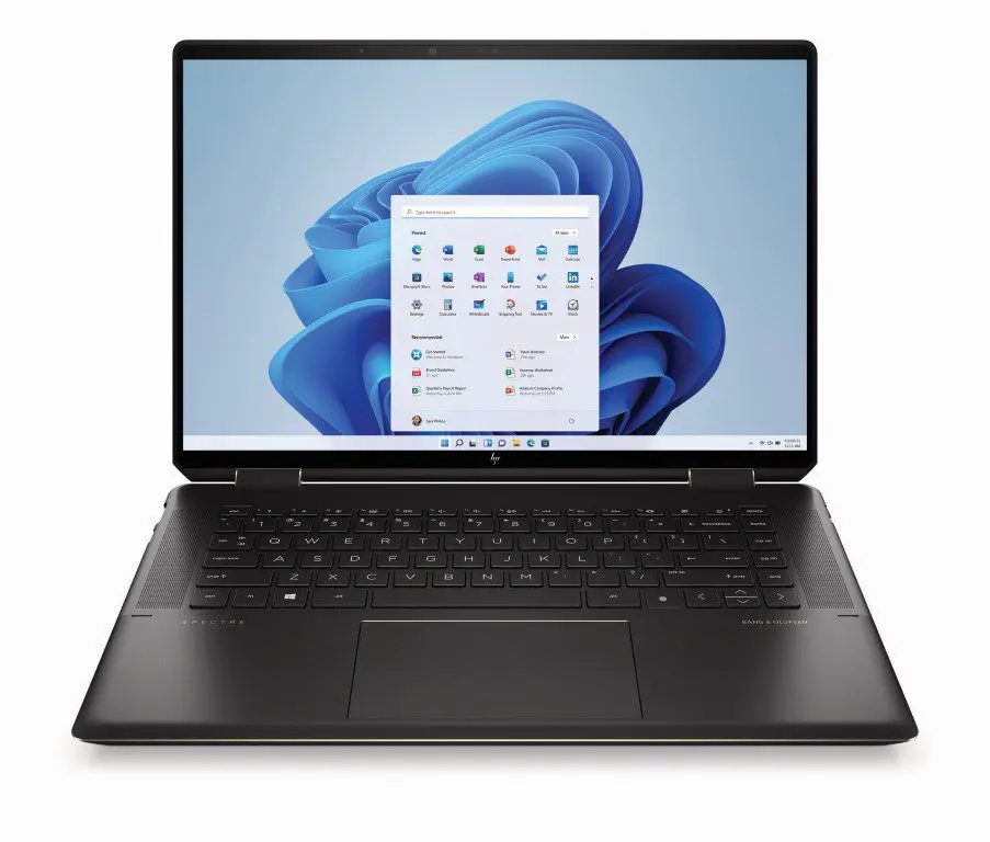 HP Spectre x360 16_NightfallBlack_T_IRcam_nonODD_FPR_Win11_CoreSet_Front