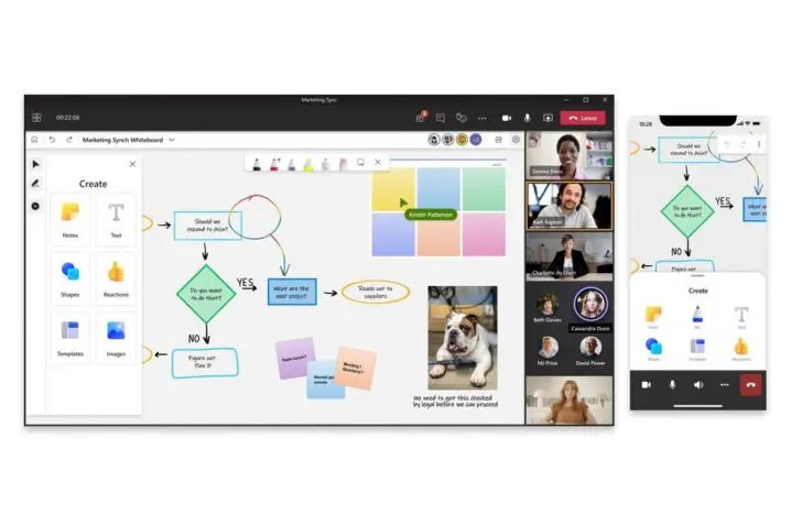 Microsoft lanceert nieuwe Whiteboard-app op Teams, Android en het web