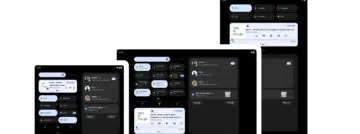 Android 12L schermen