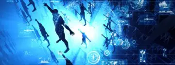 Human,Being,And,Communication,Network.,Artificial,Intelligence.,3d,Rendering.