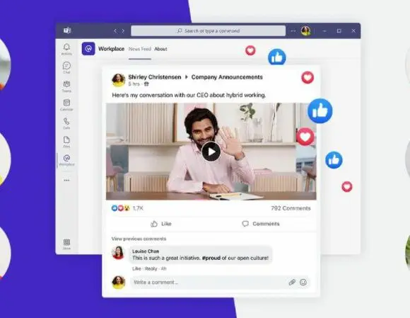 Een vergadering in Microsoft Teams is vanaf 2022 te streamen in Workplace