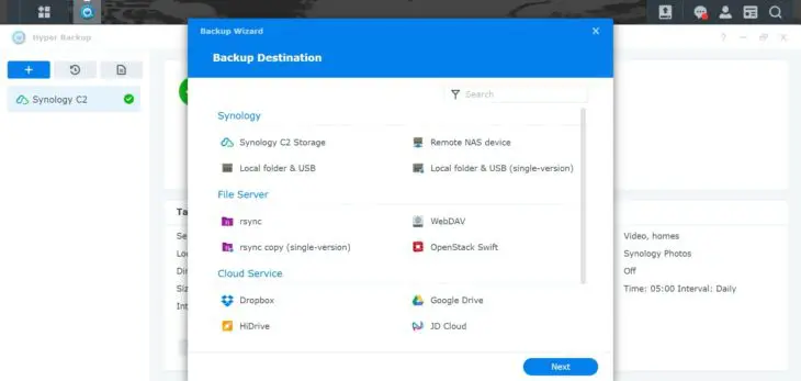 Synology Hybrid Backup Synology Hybrid Backup
