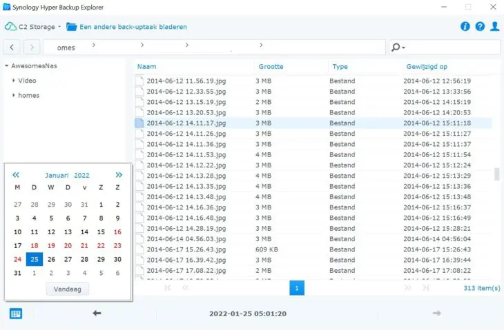 Synology Hyper Backup explorer Synology Hyper Backup explorer