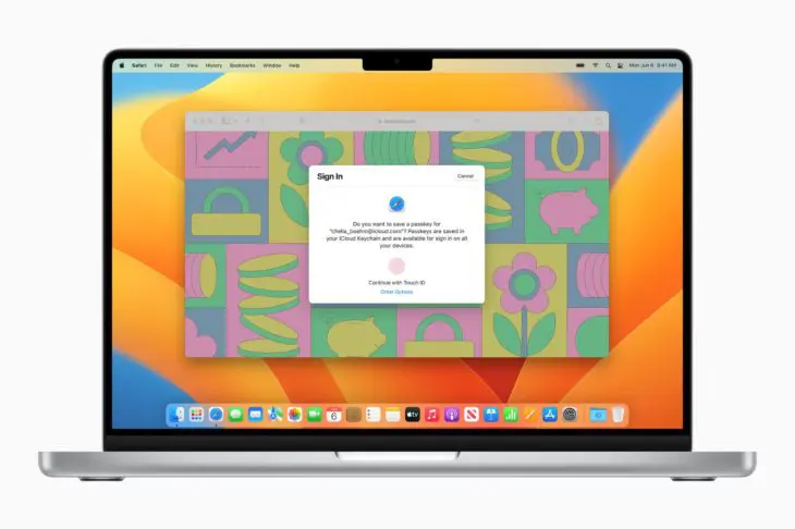 Apple macOS Ventura Passkey Apple macOS Ventura Passkey