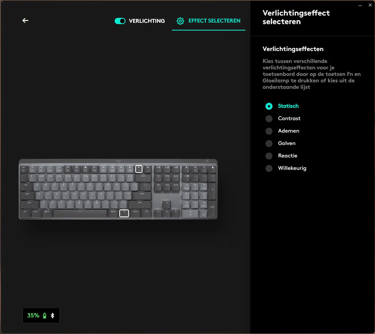 Logitech Options+ toetsenbord screenshot 2 Logitech Options+