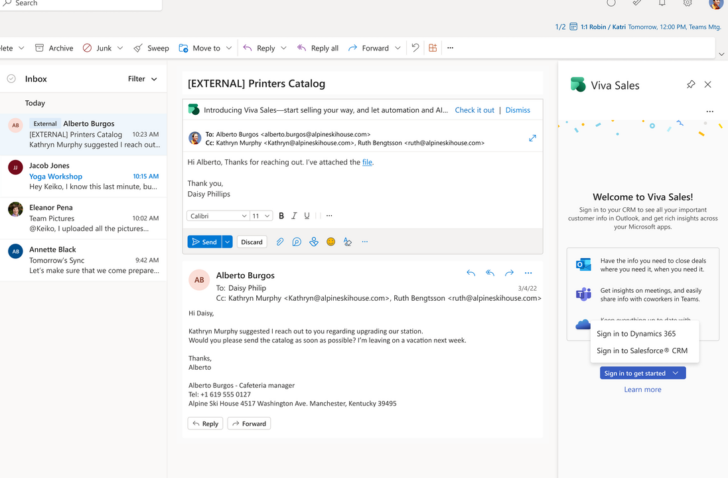 Viva Sales: samenkomst van CRM, Microsoft Teams en Microsoft 365