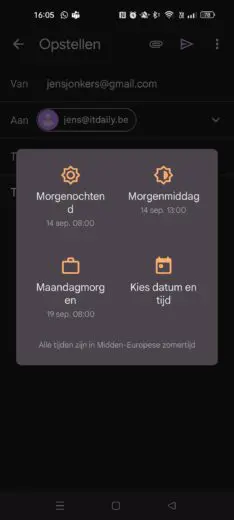 gmail mobiel