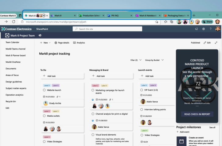 Samen met collega’s browsen dankzij Microsoft Edge Workspaces (update)