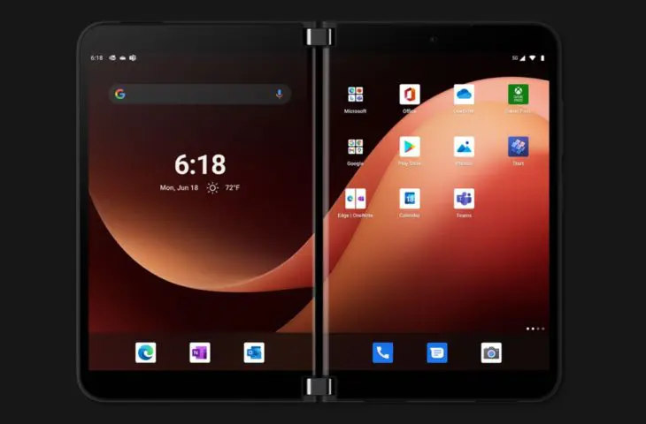 Microsoft Surface Duo 2 Rood