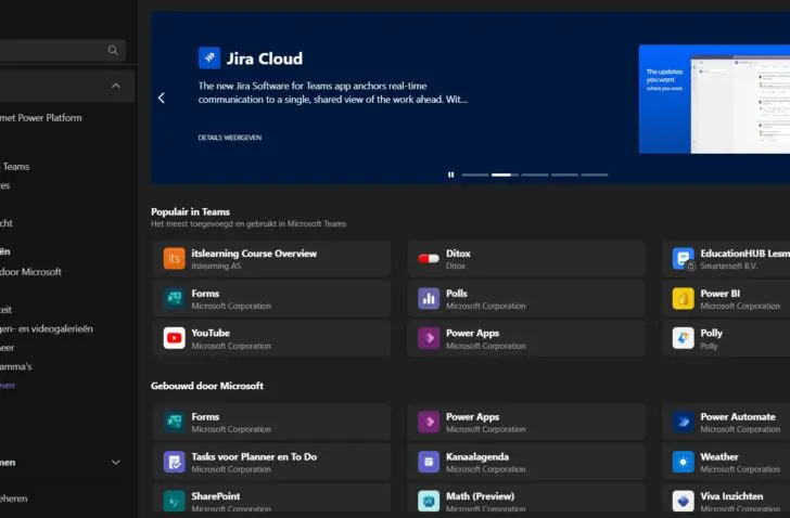 Microsoft brengt flyout-design naar Teams-gebruikers