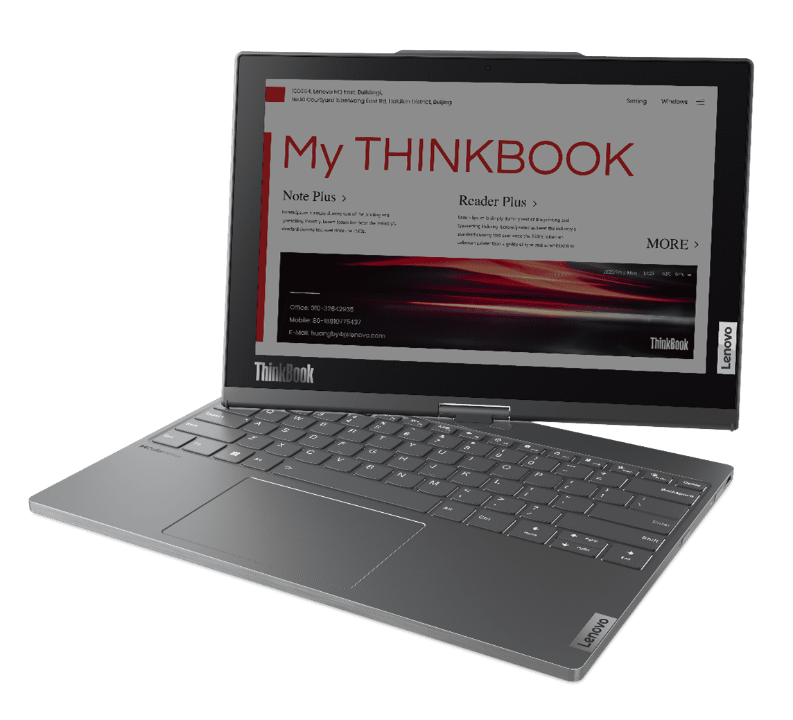 Lenovo lanceert ThinkBook Plus Twist met scherm dat nauwelijks vasthangt