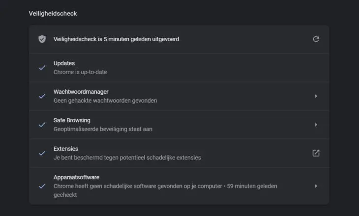 Beveiligingscheck 