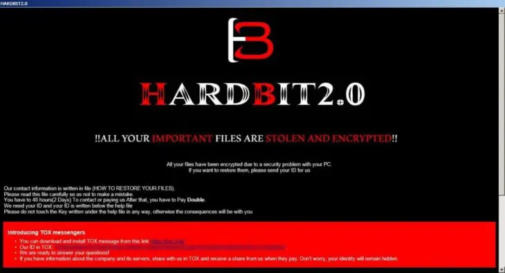 hardbit hardbit 2.0 ransom