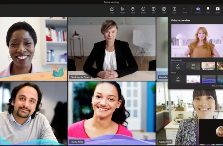 Microsoft Teams introduceert videofilters en werkt aan 3D-avatars