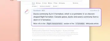duckduck go AI