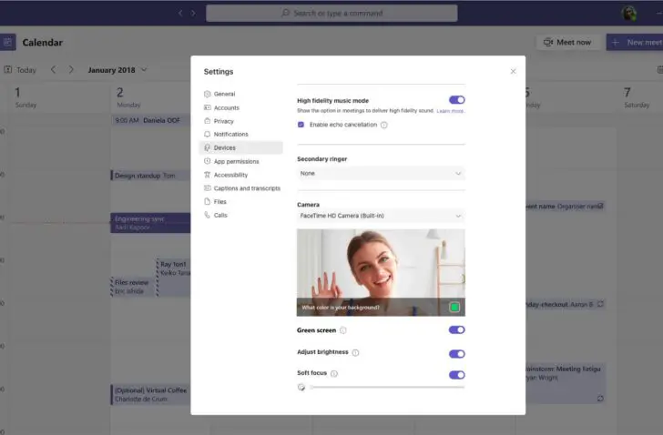 Microsoft Teams Green Screen