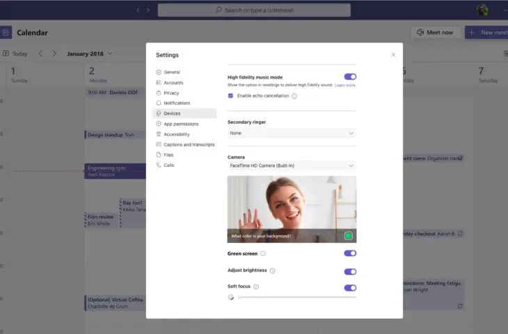 Microsoft Teams Green Screen