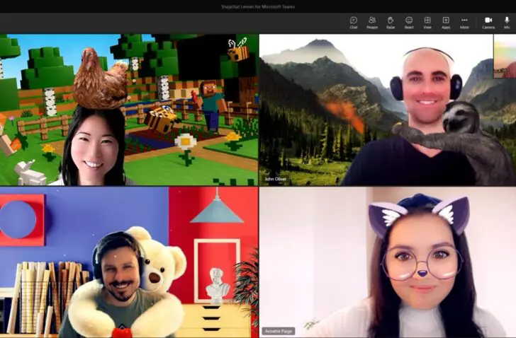 Microsoft Teams krijgt Snapchat-filters om video’s op te leuken