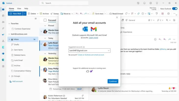 gmail toevoegen in outlook