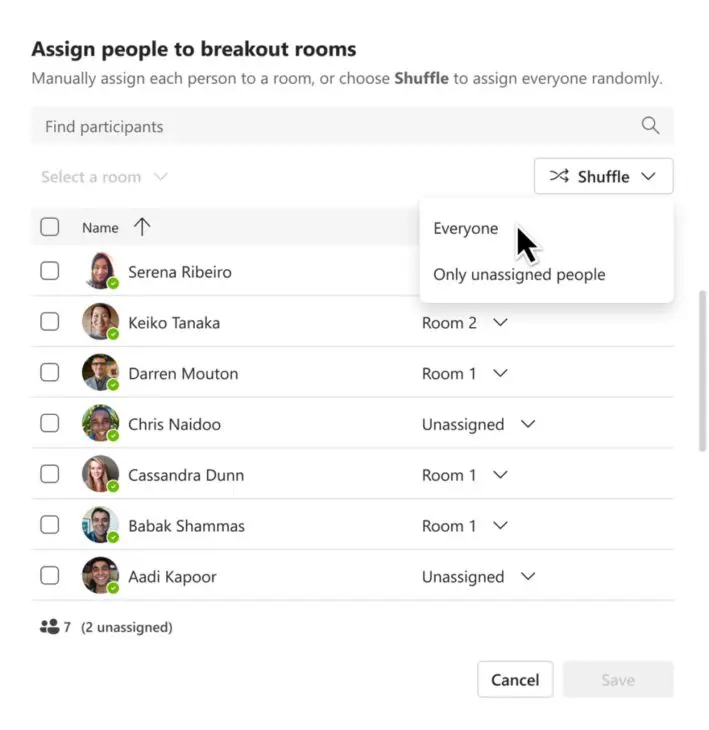 Microsoft Teams Shuffle
