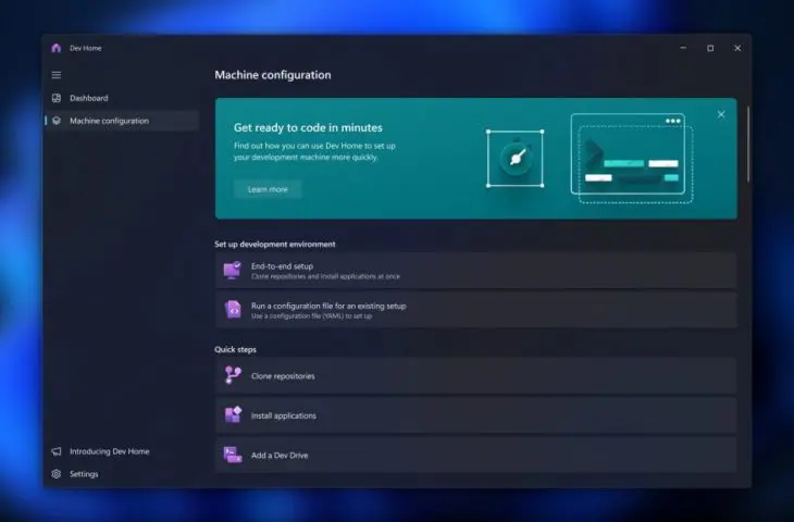 windows 11 dev home