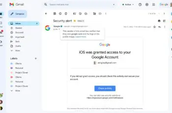 gmail blauwe vinkjes
