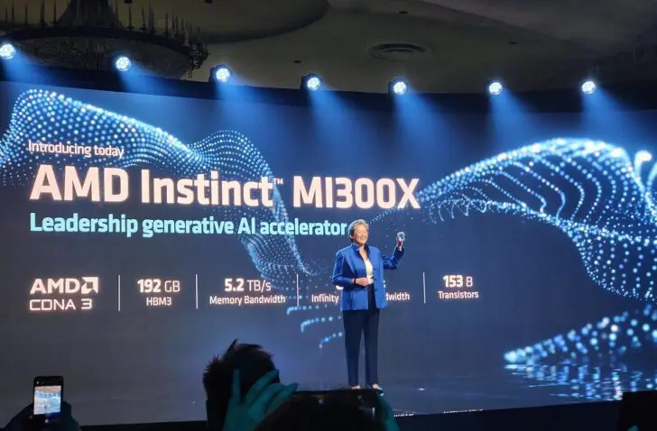 AMD opent vuur op Nvidia H100 met Instinct MI300X: 192 GB HBM3 op één chip