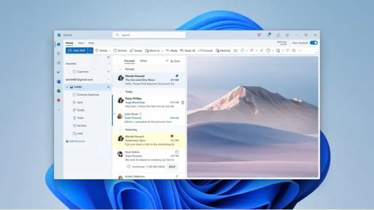 Microsoft New Outlook voor Windows