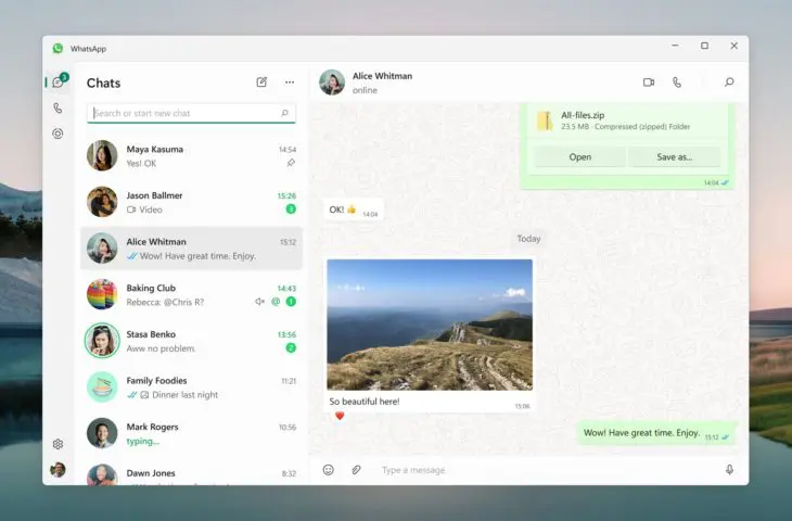 Bewerk nu ook WhatsApp-berichten in de Windows-app
