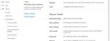 Google Workspace admin console