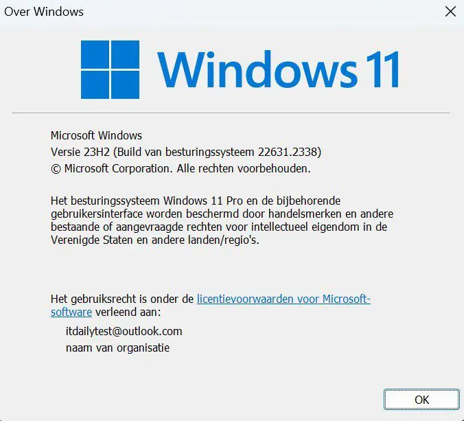 Windows-11-Versie