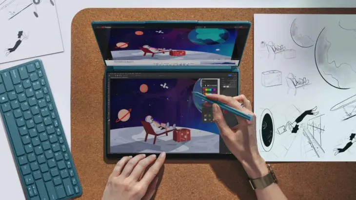Lenovo Yoga Book 9i tekenen