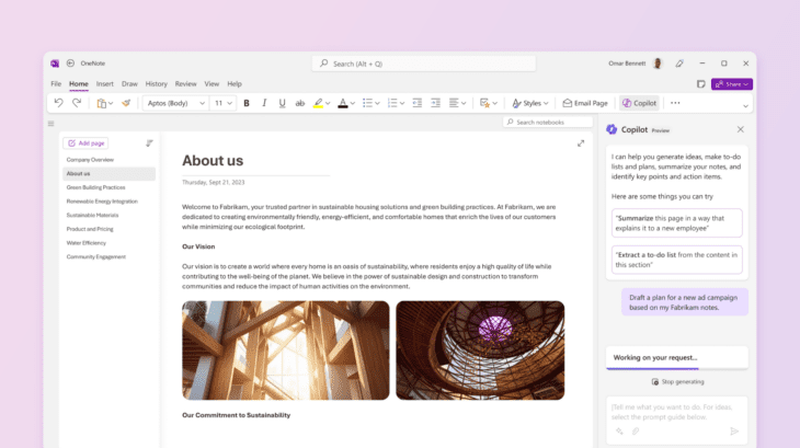 Microsoft Copilot For OneNote Planning